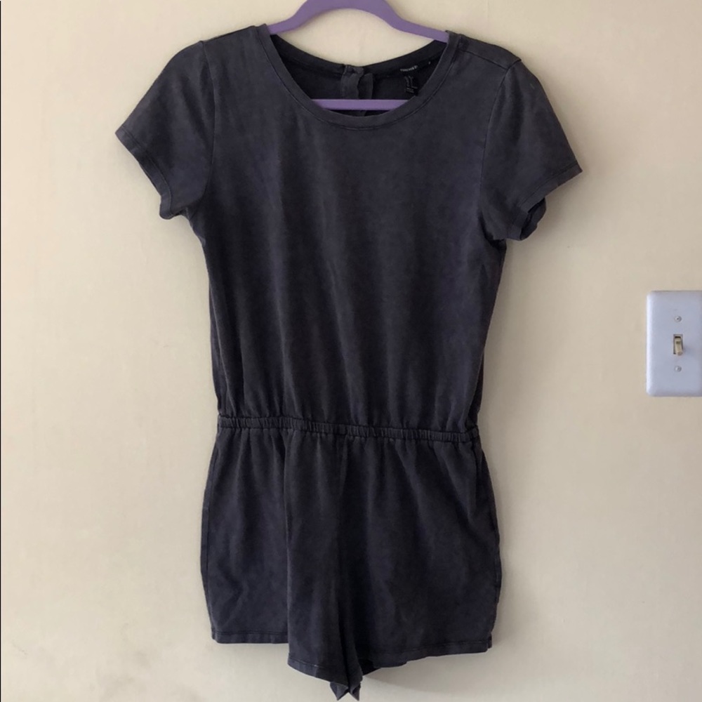 Forever 21 dark gray romper